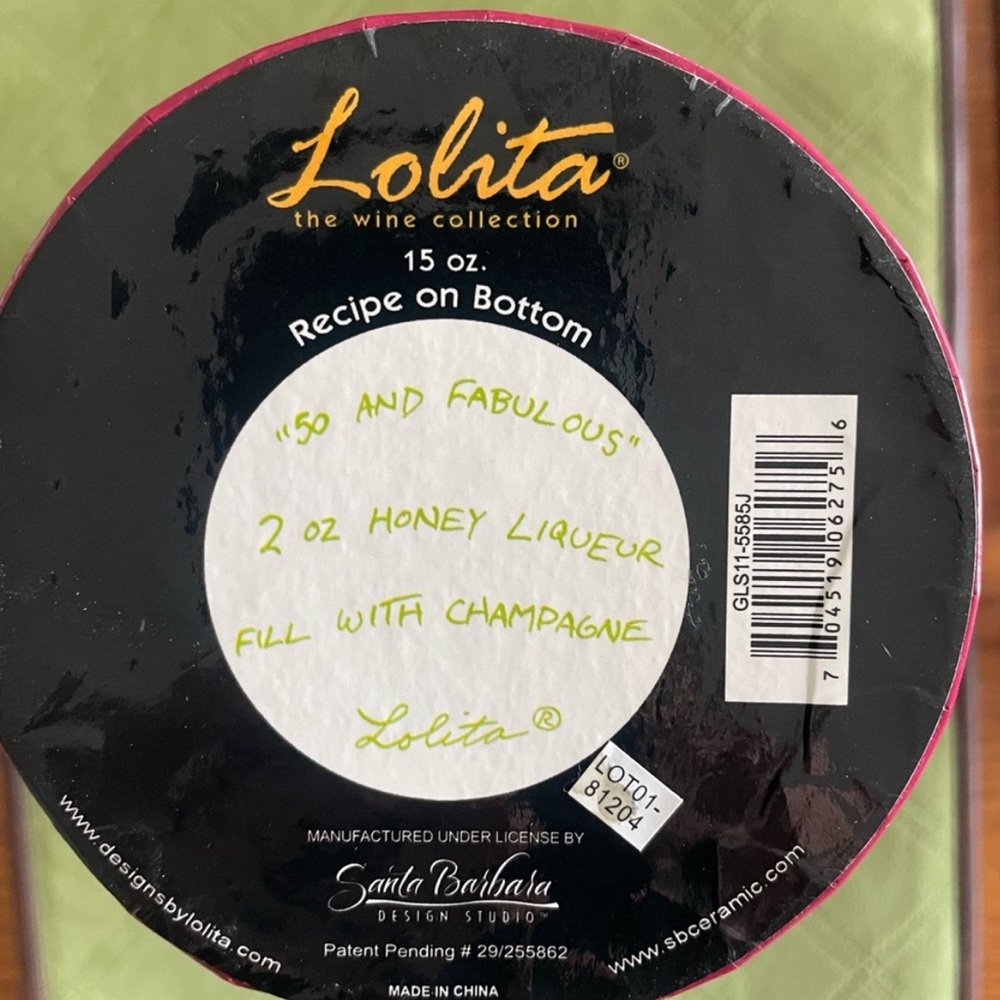 Lolita Wine Glass 50th Birthday “50 & Fabulous” - Picture 5 of 7